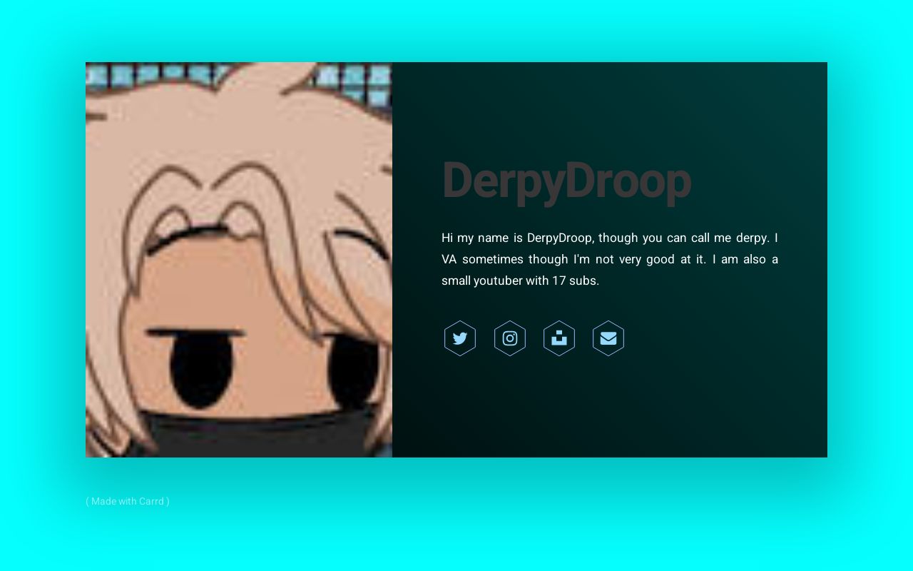 Carrd profile picture for @droop